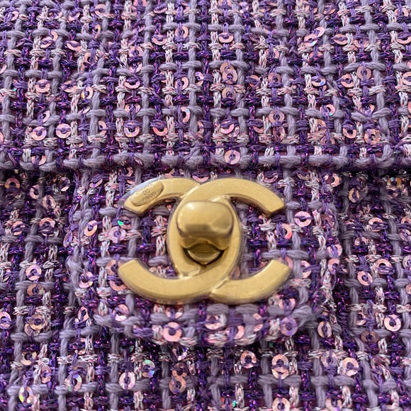 NEW Chanel 24C Purple Small Bag with top handle - Picture 4 of 7